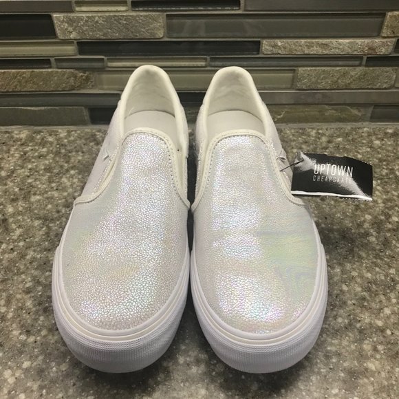 vans asher iridescent gray